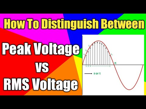 वीडियो: आप आरएमएस से पीक वोल्टेज की गणना कैसे करते हैं?