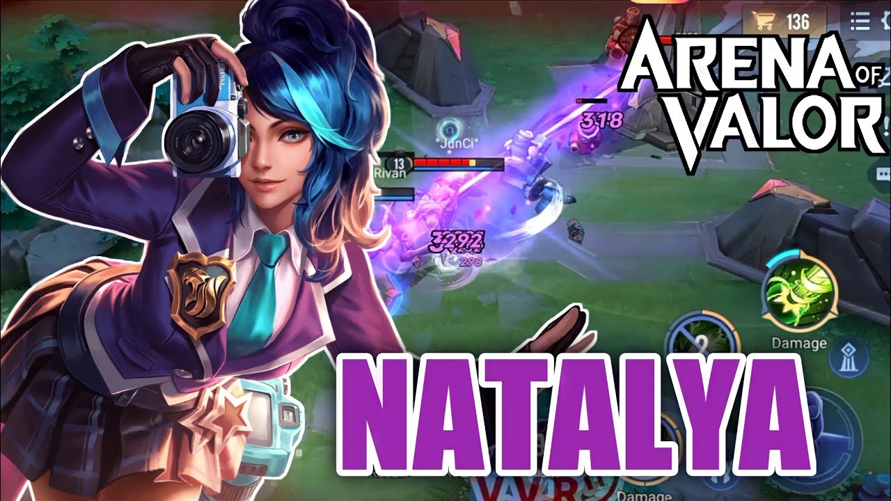 NATALYA BUILD BURST DAMAGE !! - ARENA OF VALOR