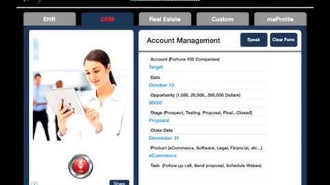 Voice Recognition for Customer Relationship Management (CRM)
