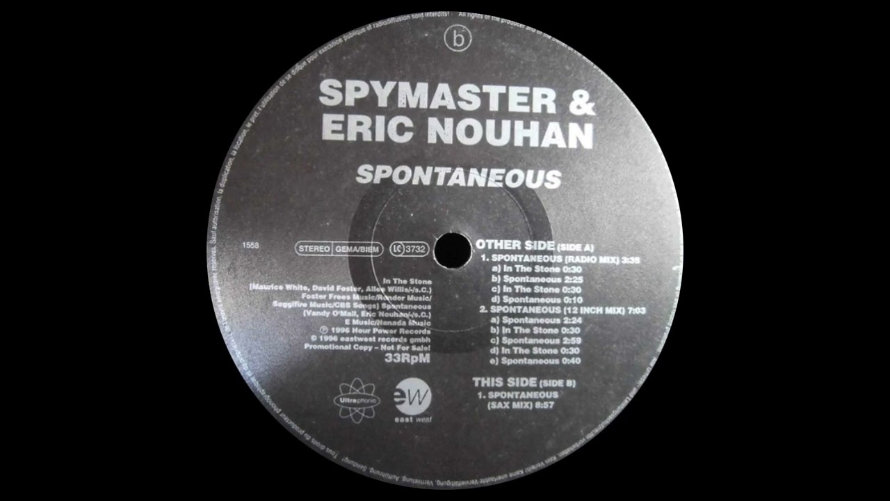 Spymaster & Eric Nouhan – Spontaneous (Classic House 1996) HQ Sound