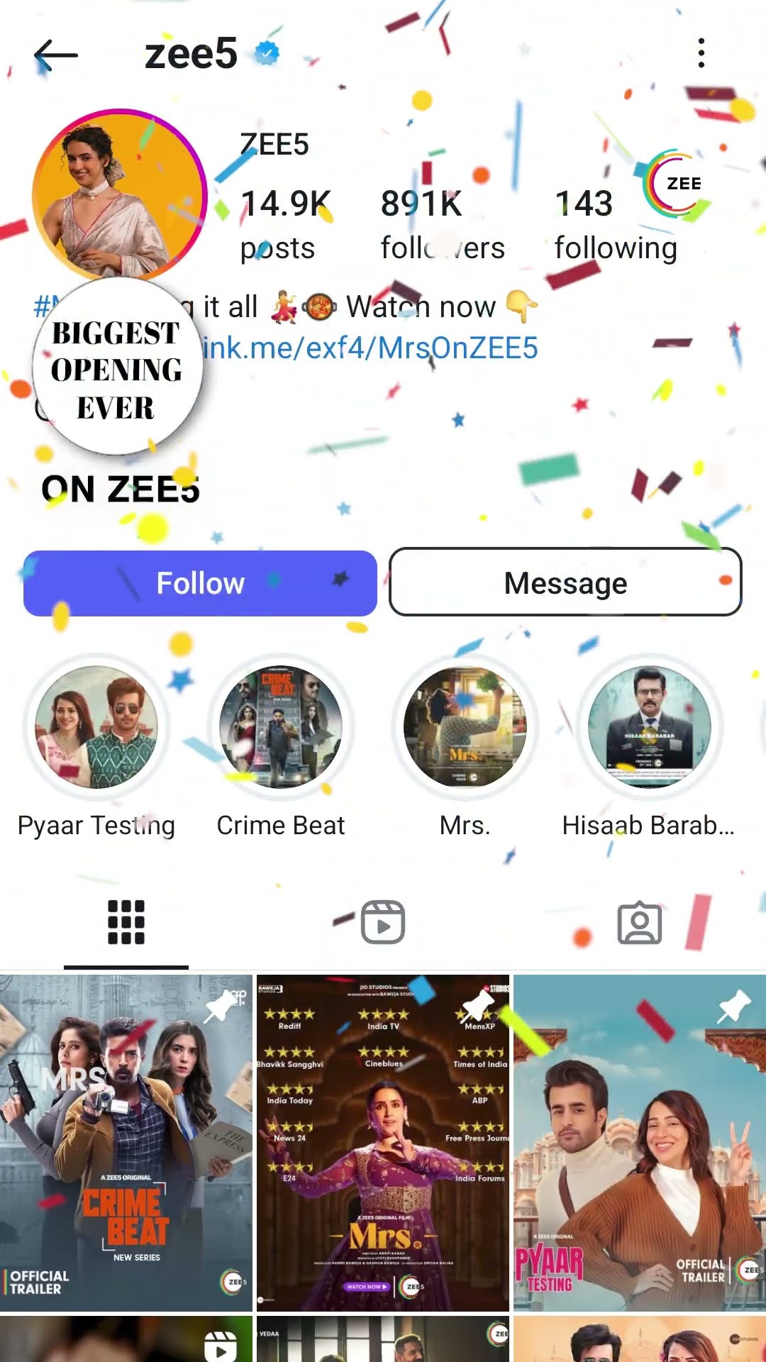 Biggest Opening Ever On ZEE5!!! Let The Celebrations Begin!!! | Mrs.
