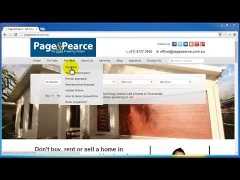 How to book rental property inspection at Page & Pearce Real Estate