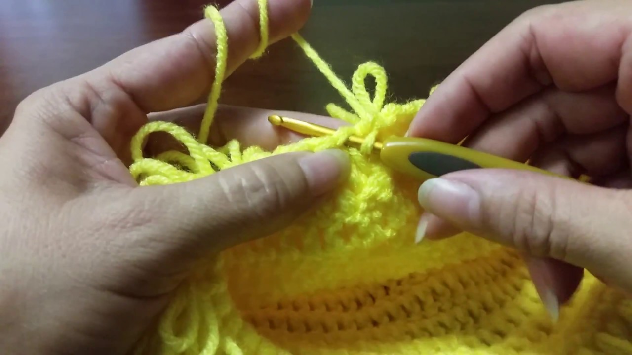 Como hacer punto bucle doble