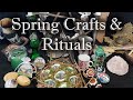 Spring crafts  rituals plant divination ostara  egg altar crafts pagan crafting
