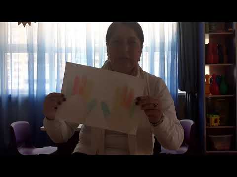 თითების თამაში სახელწოდებით ,,თითები და ფერები''