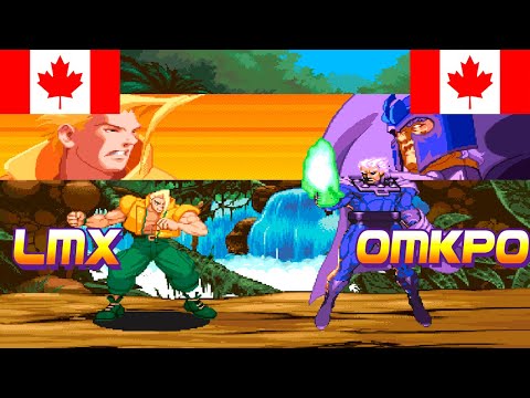 PELEA DE ALTO NIVEL EN X-MEN VS STREET FIGHTER!! LMX VS OMKPO!! Fightcade Online Matches QUEFLAN