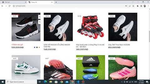 Source Code Đồ Án Website Bán Giầy Laravel Framework 9 | Update 01/03/2023 LH Dưới Phần Mô Tả