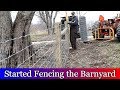 Our First Time installing Field Fence on the homestead