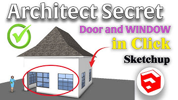 Master SketchUp in Minutes with 1001Bit Tools! |  Architect Secret to Easy OPENINGS Door and WINDOW