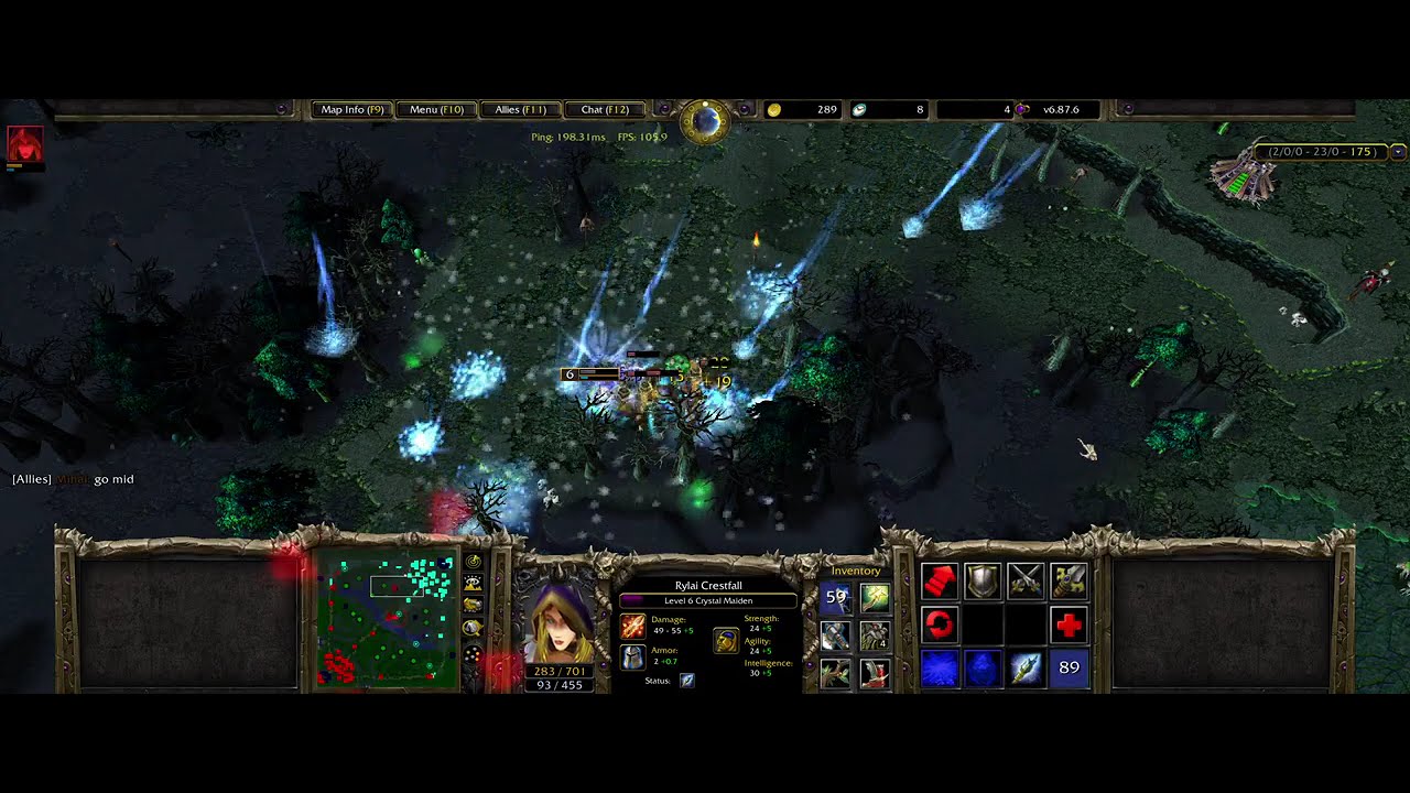 Crystal Maiden jungle [Dota v6.87.6] 🟦