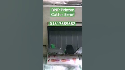 DNP printer Cutter error/how to remove cutter error/how to fix dnp printer cutter error #dnp #shorts
