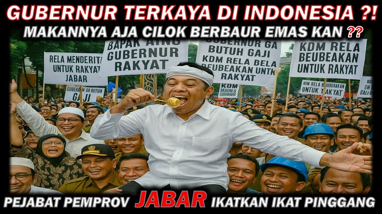 🔴GUBERNUR PEMAKAN MAKAN CILOK EMAS❗TUKANG PANGKAS ANGGARAN❗JAWA BARAT NANGIS DEDI MULYADI BEUBEAKAN