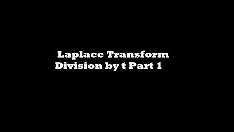 Laplace Transform | Important Questions Of Division By t Part 1