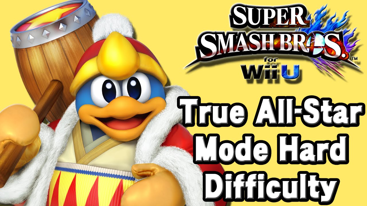 Super Smash Bros. For Wii U (True All-Star Mode Hard Difficulty | King Dedede) 60fps