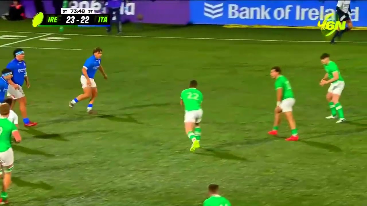 Dramatic Seán Edogbo Winning Try   Ireland U20 v Italy U20   2024 Six Nations Rugby