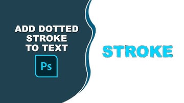 How to add a dotted stroke to text in Photoshop