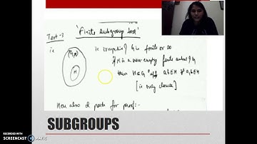 Finite Subgroup Test