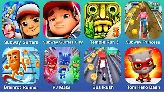Subway Surfers,Subway Surfers City,Temple Run 3,Subway Princess,Brainrot Runner,PJ Maks,Bus Rush screenshot 1