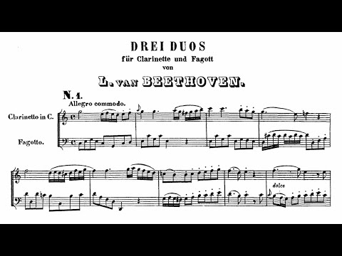 Ludwig van Beethoven: Three Duets for Clarinet and Bassoon