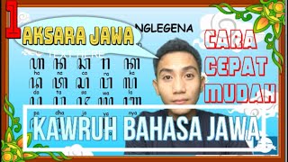 BAHASA JAWA|| BELAJAR AKSARA JAWA BAGI PEMULA || BAGIAN 1 AKSARA NGLEGENA