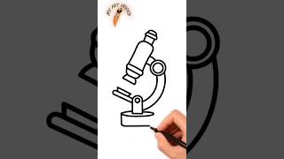 HOW TO DRAW A MICROSCOPE EASY #easydrawing #howtodraw #microscope #art
