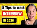 Tips to crack interview 