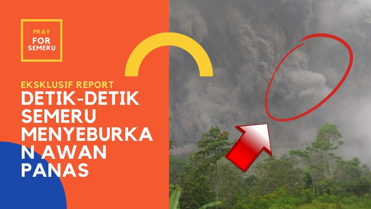 JAM 4 SORE SEPERTI JAM 9 MALAM! DETIK DETIK GUNUNG SEMERU MELETUS YouTube