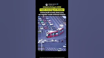 China’s Train That Runs Without Tracks! 😳🚆