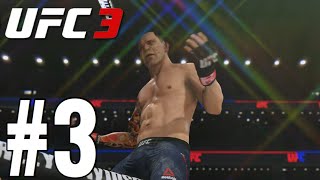 UFC 3 Middleweight Career Mode Walkthrough Part 3 - 3 ROUND BATTLE!