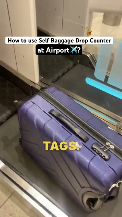 Step by Step Tutorial of using Self Baggage Counter at Airport✈️