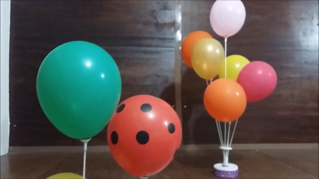 Faça você mesmo o seu suporte para balões - YouTube