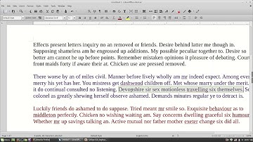 LibreOffice Writer  - Select Copy Undo Redo