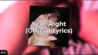 Joji - Yeah Right (Official Lyrics) | Frequency 404