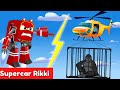 Supercar Rikki saves the Giant Gorilla from the City thieves | Kids Cartoon