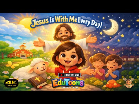 Jesus Is With Me Every Day | Kids Christian Worship Song | EduToons
