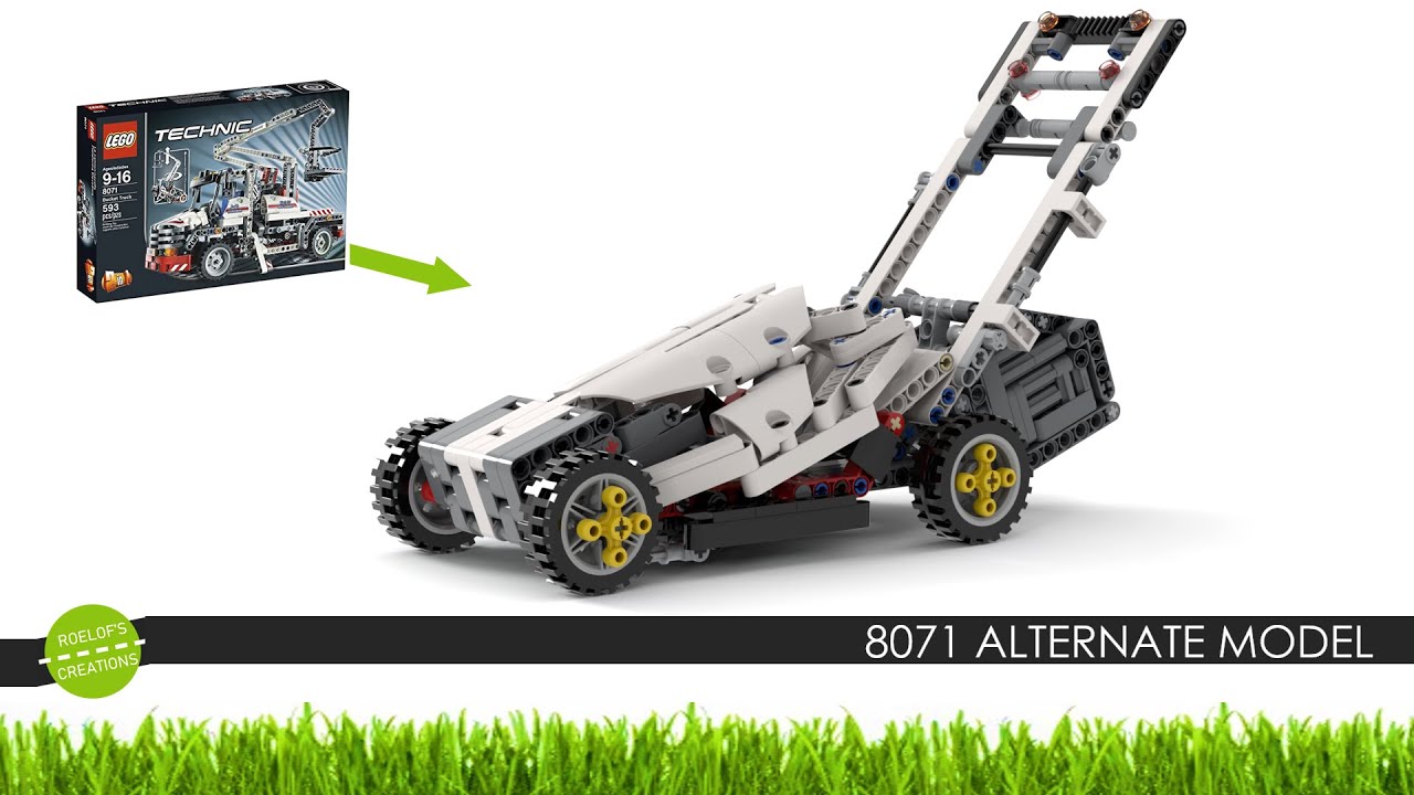 LEGO MOC 8071 B-model LAWNMOWER by Roelofs Creations | Rebrickable - with LEGO