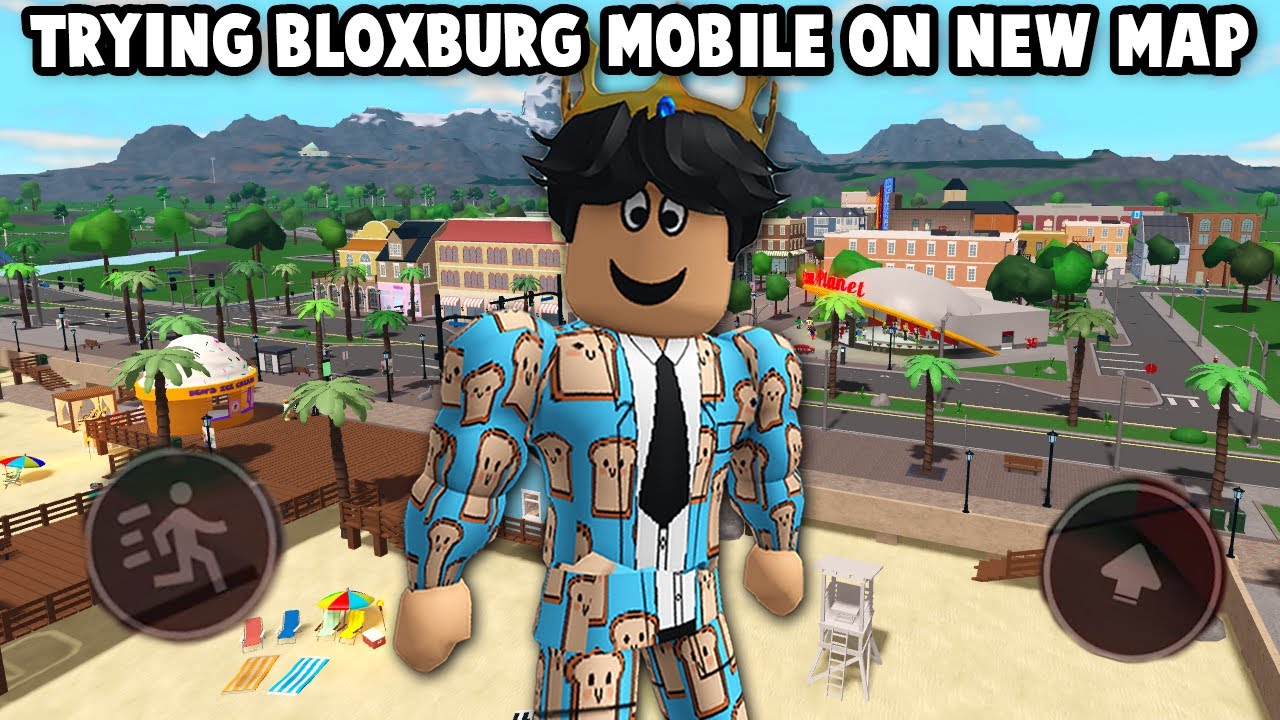 ВПЕРВЫЕ ПОПРОБУЕМ БЛОКСБУРГ НА МОБИЛЬНОМ УСТРОЙСТВЕ НА НОВОЙ КАРТЕ