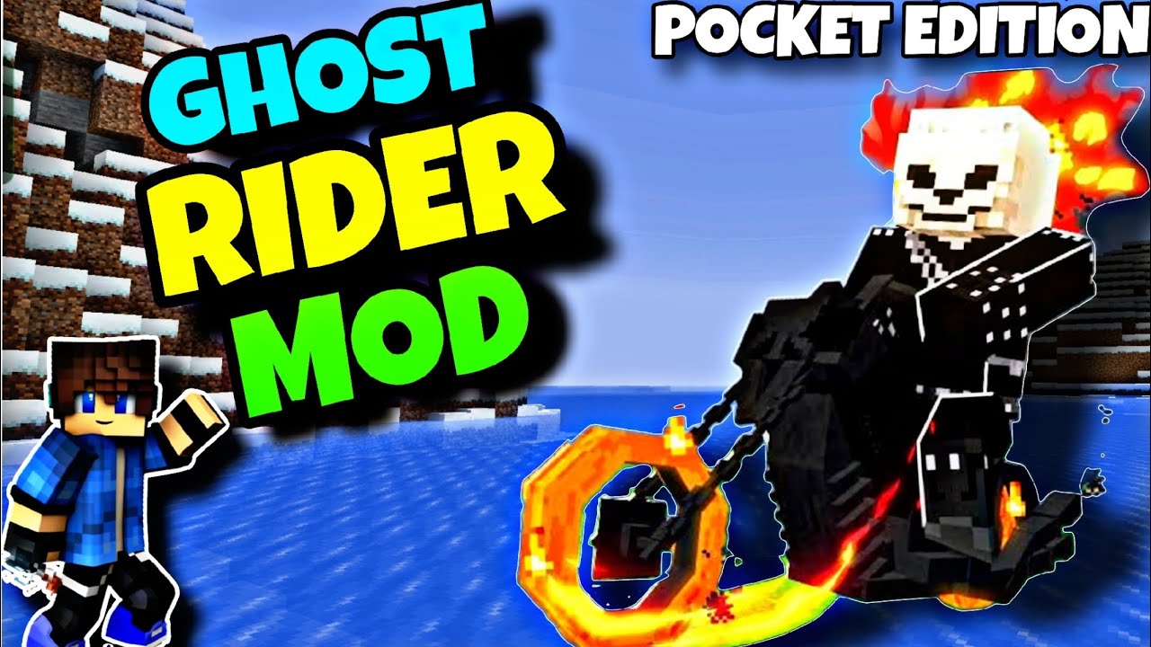 Ghost Rider Mod In MCPE || Minecraft Pocket Edition MCPE Ghost Rider ...