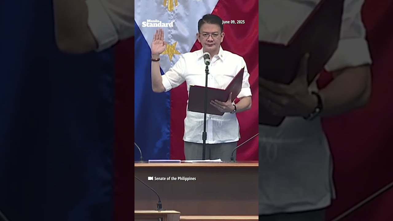 WATCH Escudero Takes Oath As Impeachment Court Presiding Officer