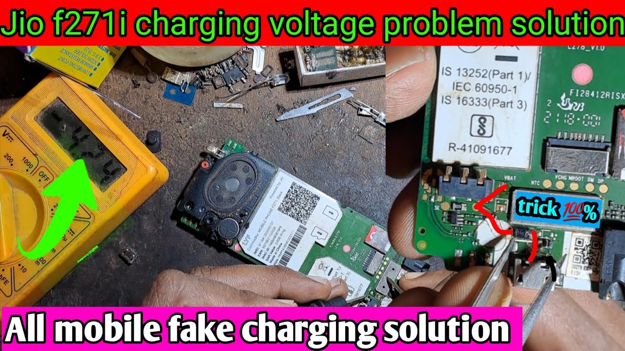 Jio f271i fake charging problem solution✅️jio f271i charging ways (2023)