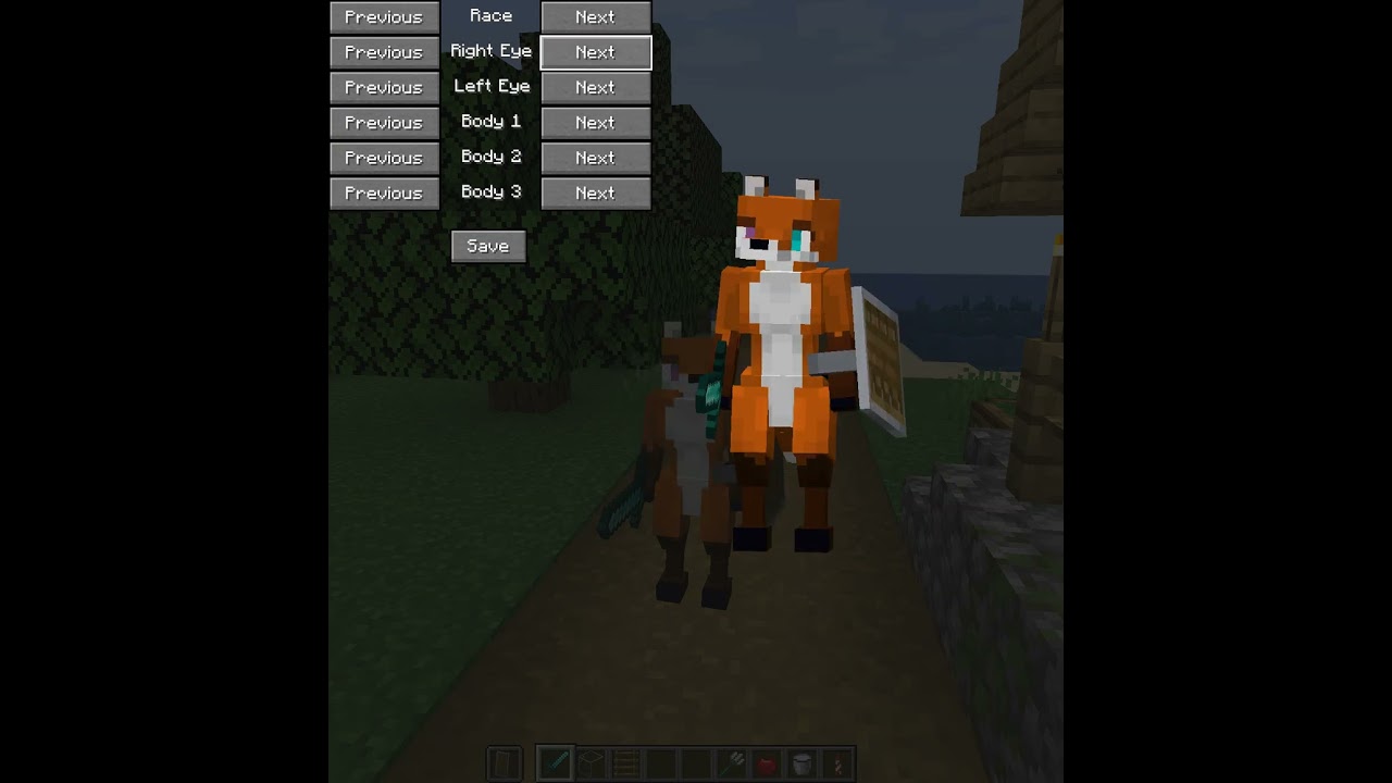 Werefox Race for my new W.I.P. mod with New Models and Animations 