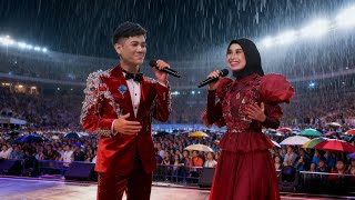 Tak Gentar Basah Kuyup, Lautan Penonton Rela Basah Menyaksiakan Konser Perdana Milen Meski Hujan