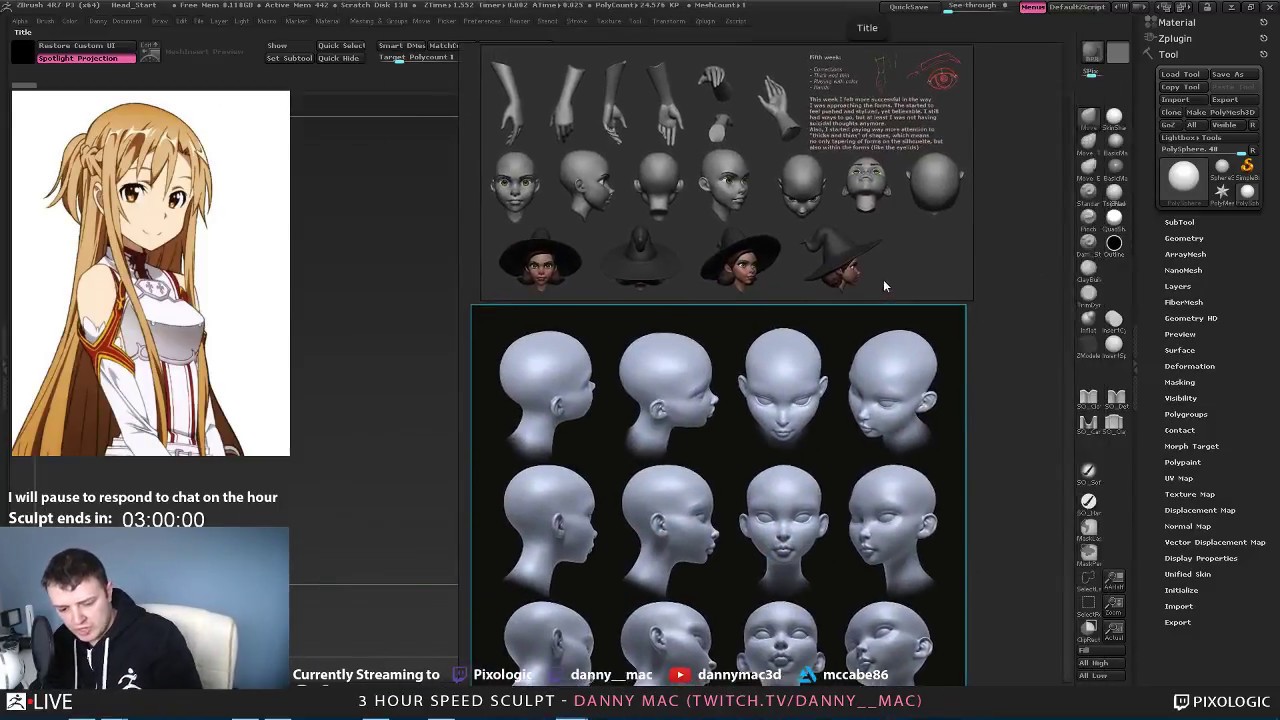 3d animation internships Danny Mac - 3 Hour Speed Sculpt Broadcast #9