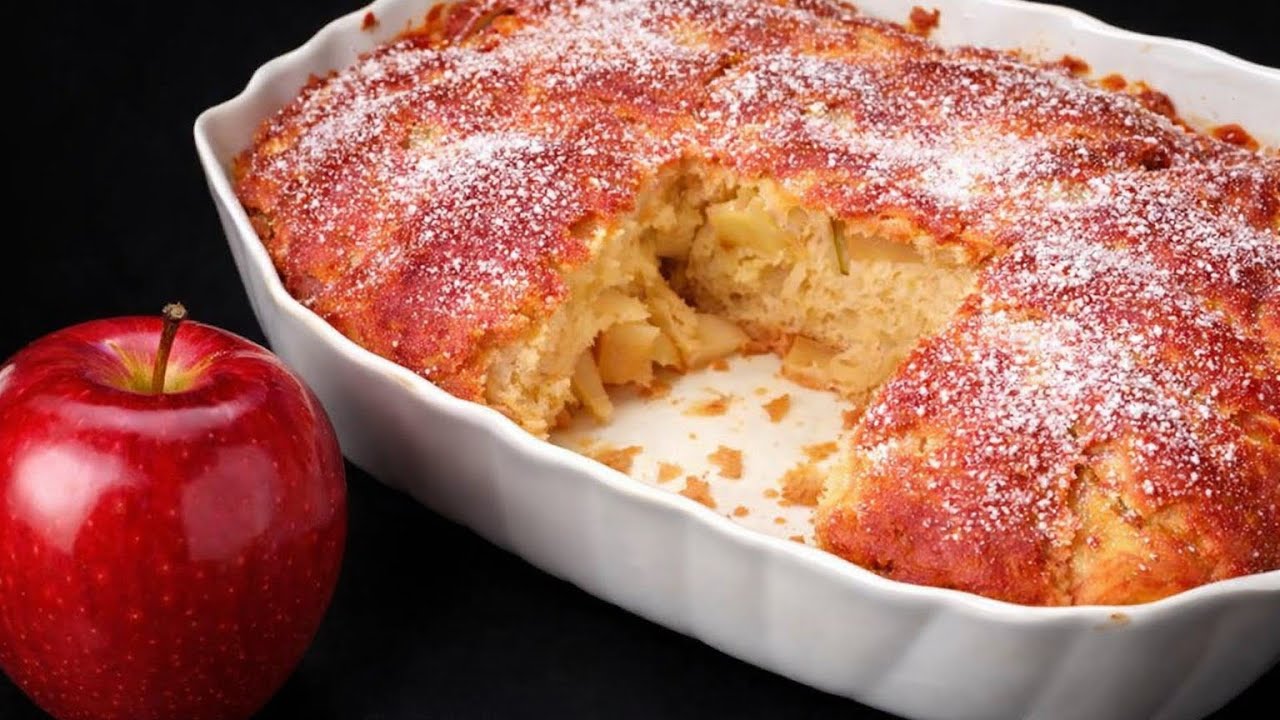 Apfelkuchen zum Dahinschmelzen! In nur 5 Minuten! Schnell, einfach und köstlich!
