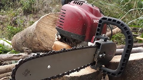 Chế Cưa Xích 4T (HONDA GX-35)/ make, Chainsaw using Honda GX35 lawn mower. V2