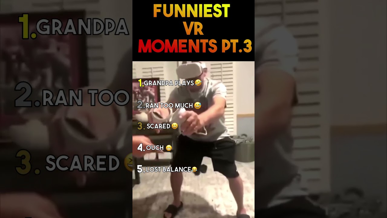 VR Reactions Gone Wrong Part 3 😭 #vr #fails #funny