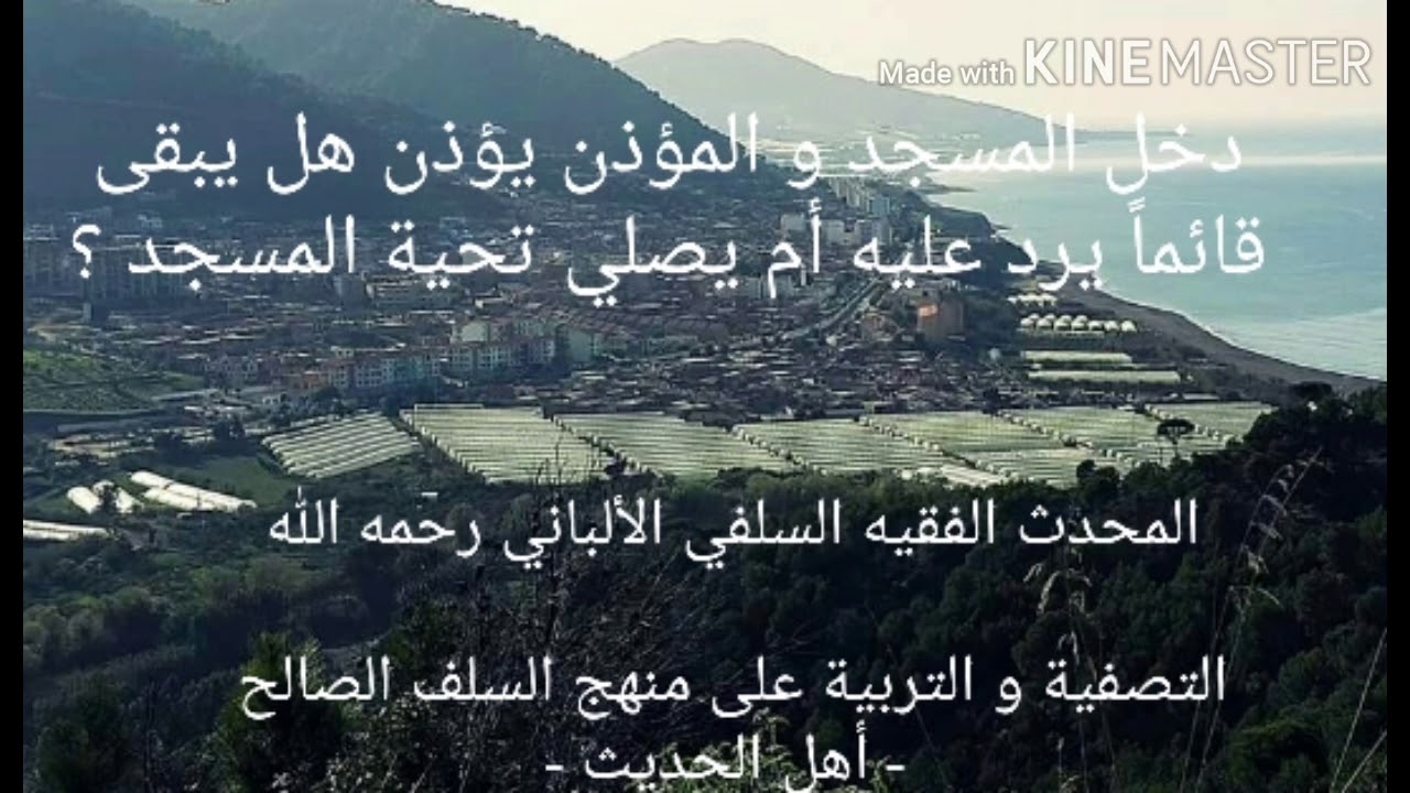 الشيخ الألباني السلفي رحمه الله : دخل المسجد و المؤذن يؤذن هل يبقى قائماً أم ماذا يفعل ؟