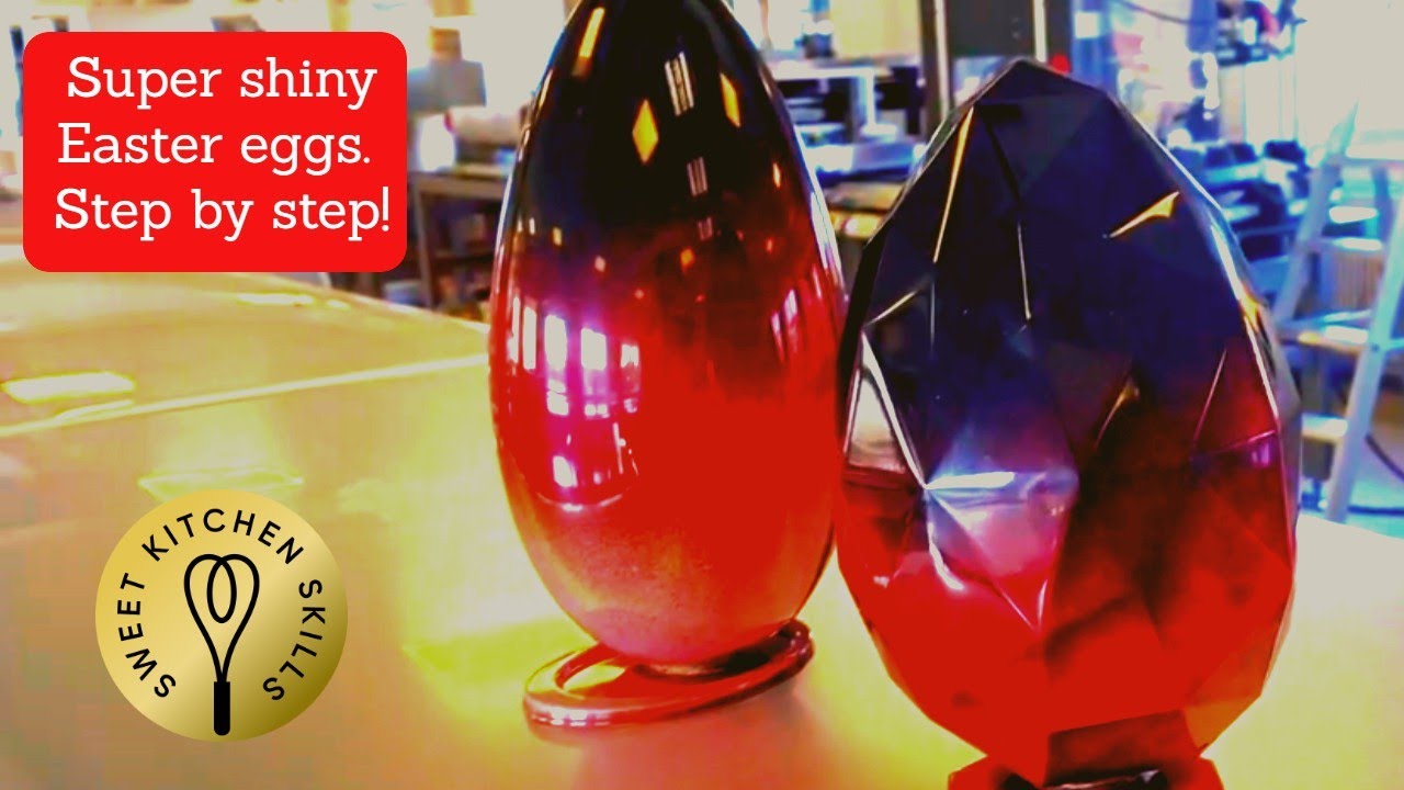 Шоколадные пасхальные яйца с темперированным маслом какао