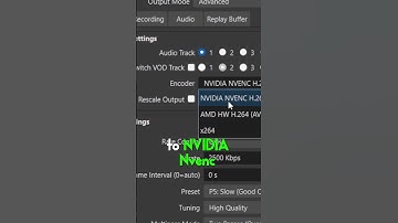 What Encoder should you use for Streaming & Recording (OBS Studio)