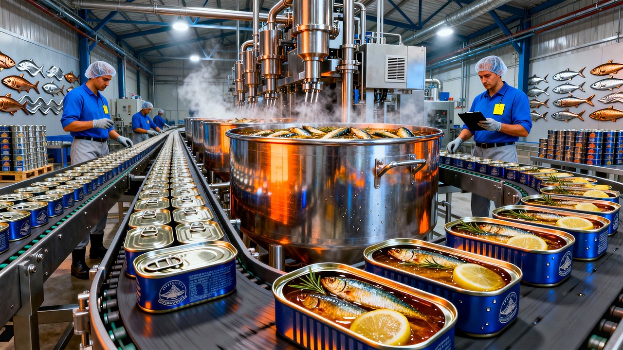Как производится сардина на фабрике – Фабрика сардин